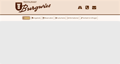 Desktop Screenshot of burgwies.ch